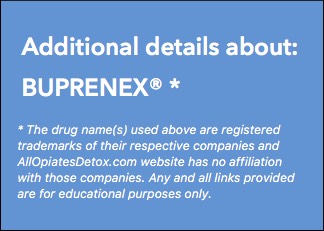 Identify Buprenex Package Label