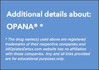 Identify Opana Package Label