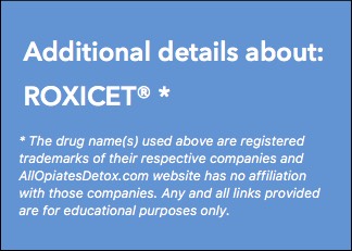 Identify Roxicet Package Label