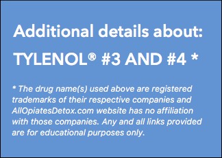 Identify Tylenol #3 and Tylenol #4 Package Label