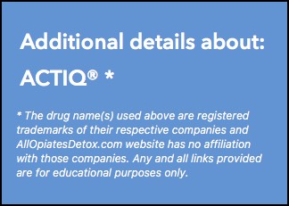 Identify Actiq Package Label